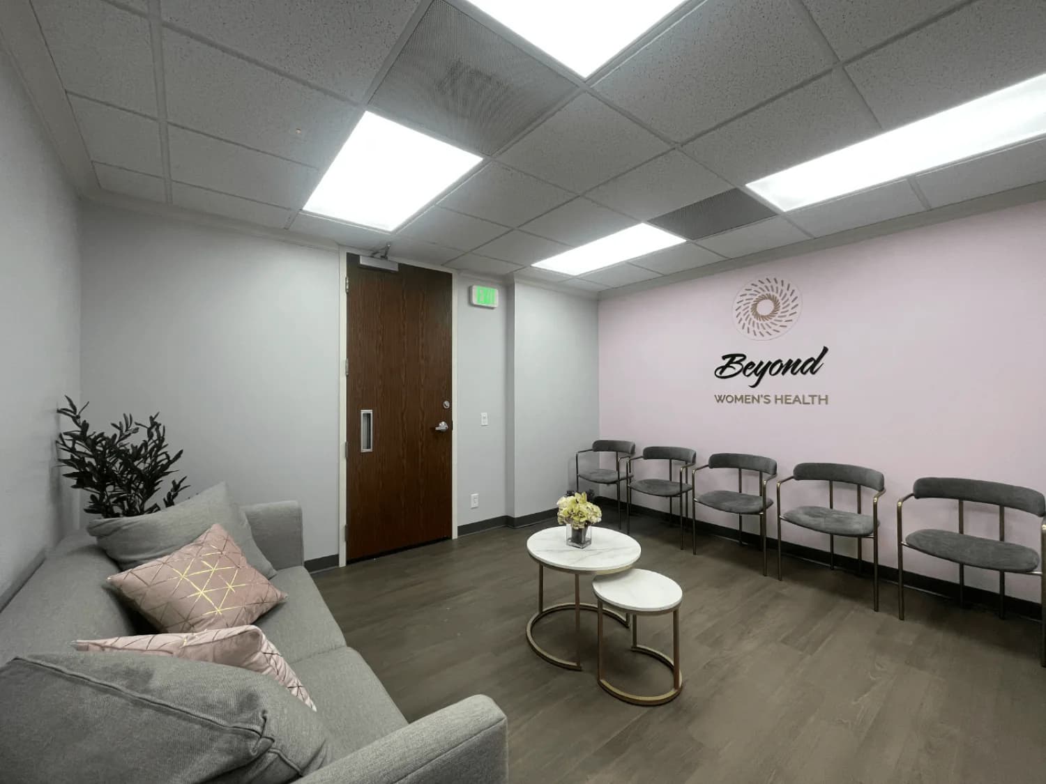 The waiting room at Beyond Women's Health